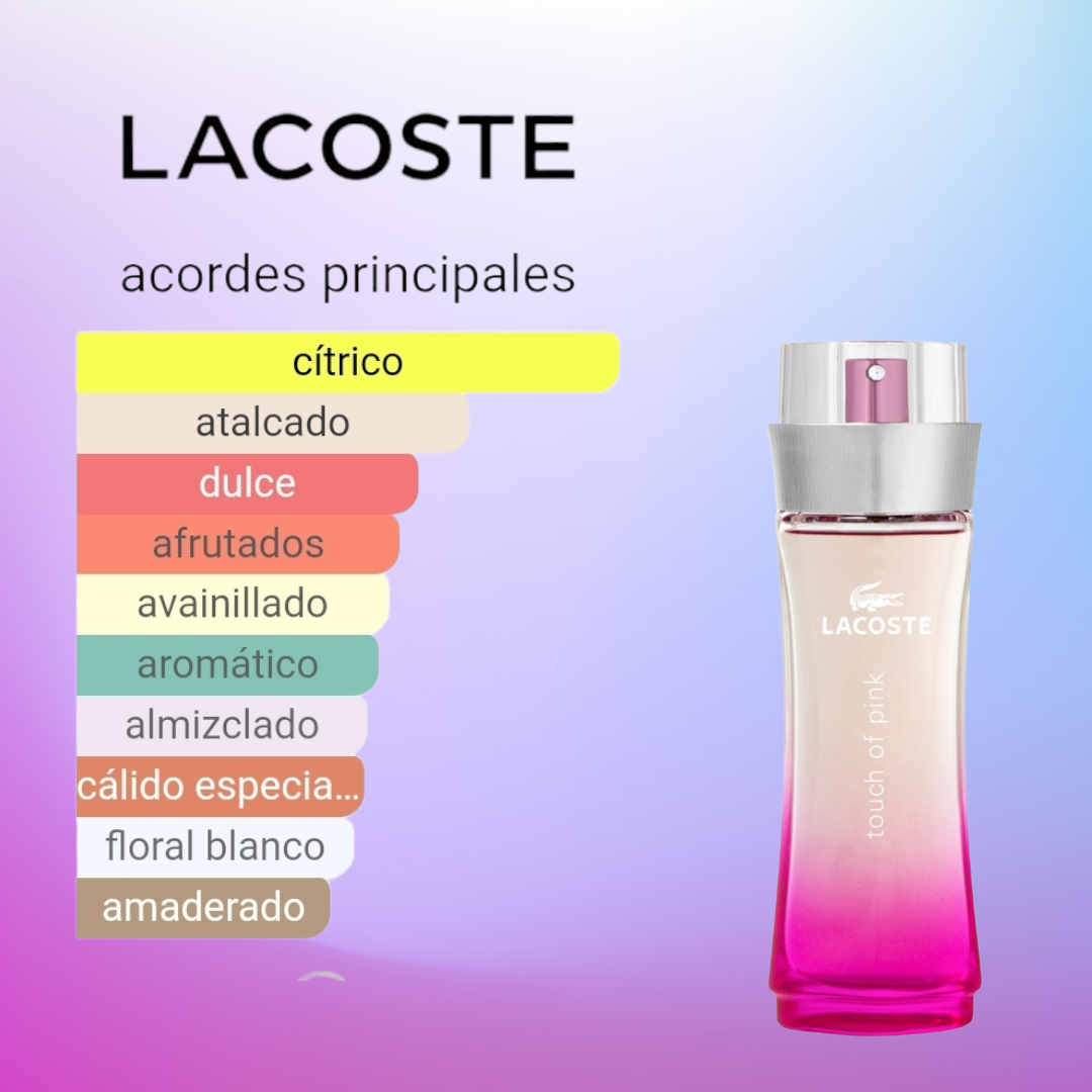 TOUCH OF PINK  90 ML EDT LACOSTE