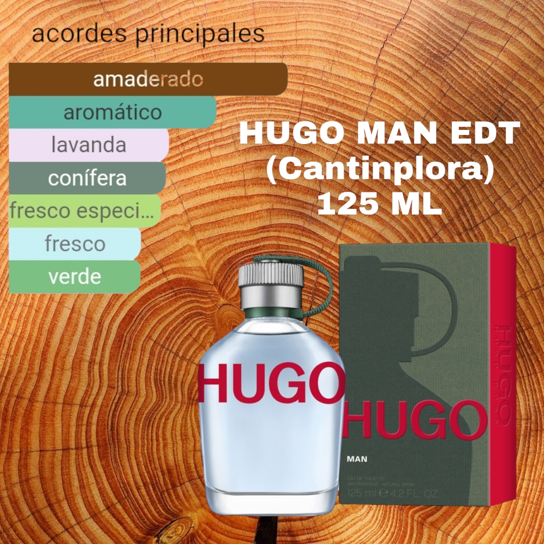 HUGO MAN 125 ML EDT CANTIMPLORA VERDE HUGO BOSS ROSECE