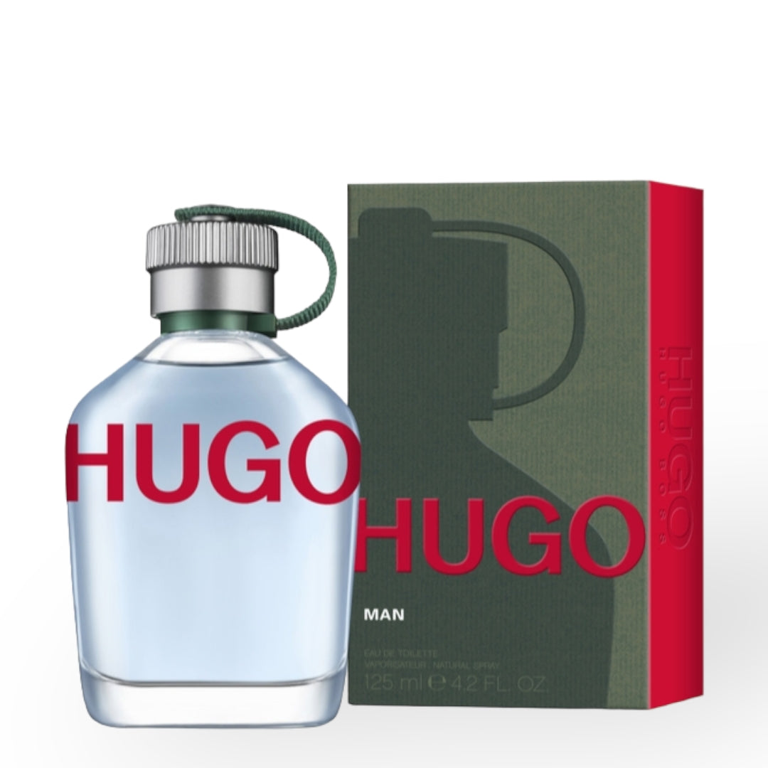 HUGO MAN 125 ML EDT(CANTIMPLORA VERDE)  HUGO BOSS